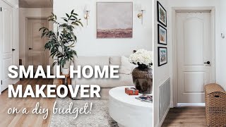 SMALL HOME MAKEOVER ON A BUDGET | PAINTING INTERIOR DOORS | HALLWAY DECORATING IDEAS | DIY PROJECTS