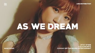IZ*ONE (아이즈원) - As We Dream (꿈을 꾸는 동안) | Line Distribution