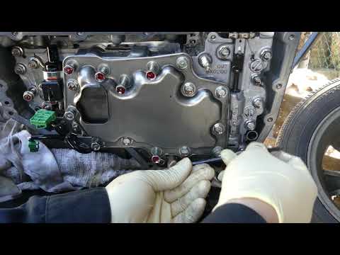 2007-2009 Nissan versa solenoid valve body removal (cvt transmission)