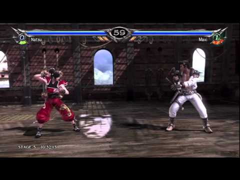 Soul Calibur V Natsu Playthrough Arcade Hard Asian Route [HD]