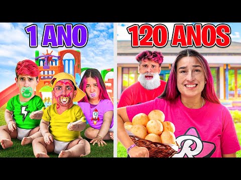 24 HORAS VIVENDO DE 1 A 100 ANOS *Sobrevivemos ?