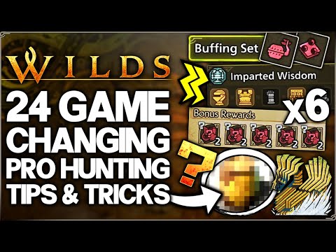 Monster Hunter Wilds - 24 Advanced Tips & Secret Tricks - Become a Better Hunter - All Weapon Guide!