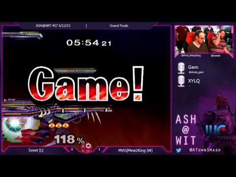 Melee Grands Finals ASH@WIT 6/12/15 - Sveet (Fox) vs MVG | Mew2King (Sheik)