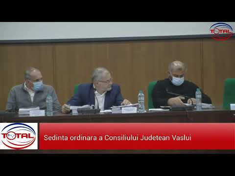 LIVE:Sedinta ordinara a Consiliului Judetean Vaslui