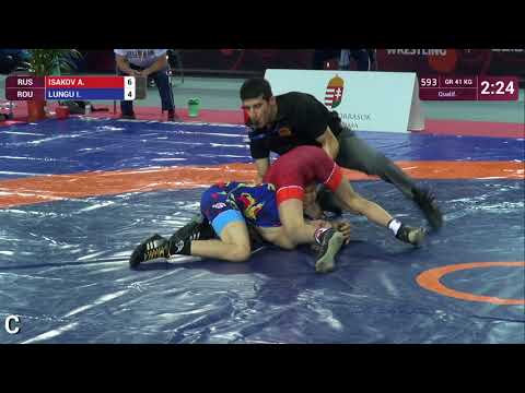 Qual. GR - 41 kg: A. ISAKOV (RUS) v. I. LUNGU (ROU)
