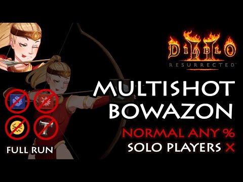 Bowazon Playthrough - Level 1 to Normal Baal 3h 24m - Diablo 2 Resurrected