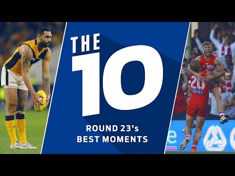 The 10 best moments from Round 23, 2019 | AFL