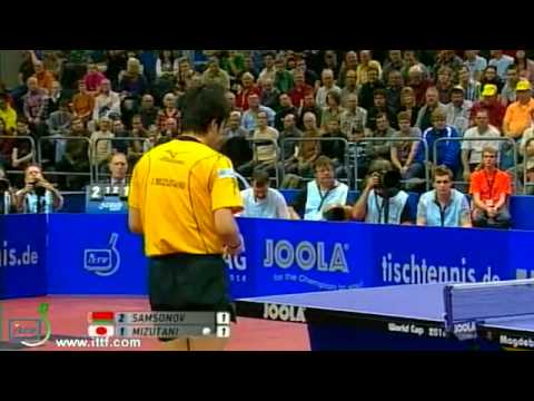 Jun Mizutani vs. Vladimir Samsonov --- Table Tennis World Cup 2010