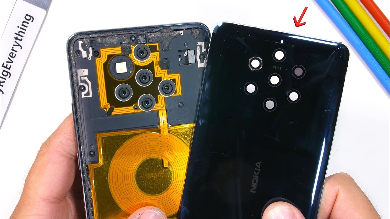 Nokia 9 Teardown! - How do all these Cameras work?!