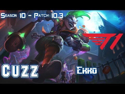 T1 Cuzz EKKO vs NIDALEE Jungle - Patch 10.3 KR Ranked
