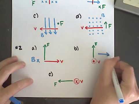 Physics 7.3 Practice Key - Magnetic Force Right Hand Rule