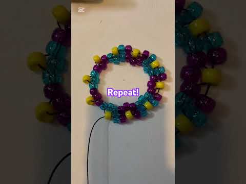 How to make a Kandi flower cuff!!!! #kandi #flower