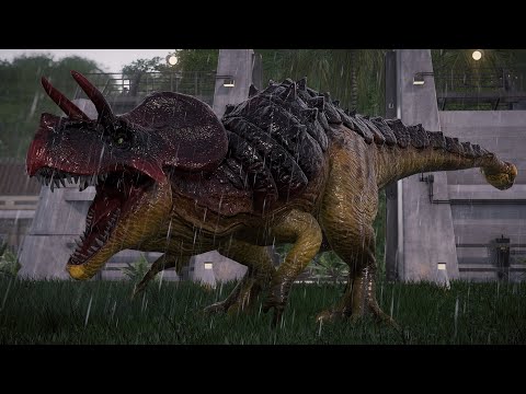 Ultimasaurus Vs Acrocanthosaurus Dinosaurs Battle - Jurassic World Evolution Dinosaurs Fight!