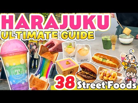 Harajuku Tokyo Street Food Tour / Japan Travel Food Vlog