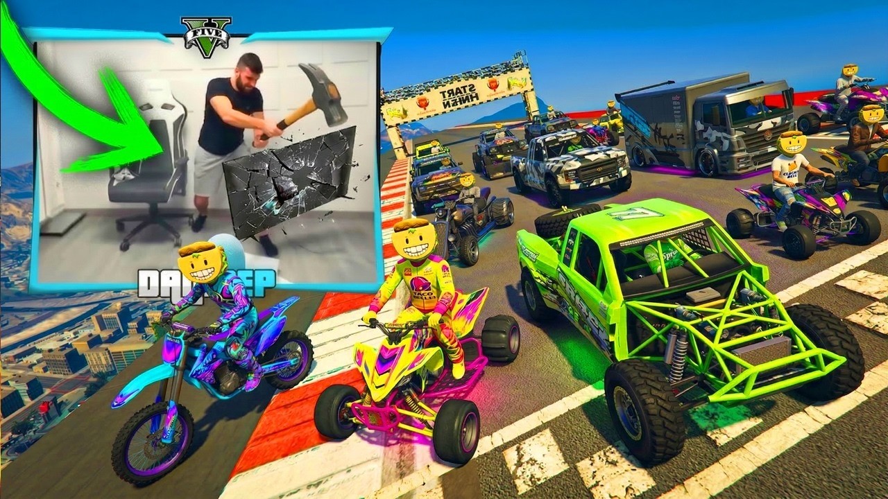 ESTA CARRERA ME HIZO ENFADAR Y ROMPER MI SET UP! - GTA 5 ONLINE