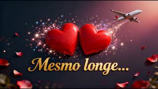 Mesmo longe, eu te sinto aqui comigo 💌 declaração de amor à distância