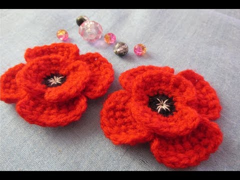 Floare croșetată  - Mac