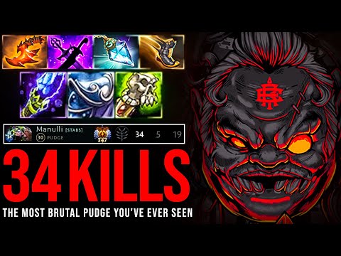 THE MOST BRUTAL PUDGE YOU'VE EVER SEEN !!! 34 KILLS RAID BOSS | Pudge Official