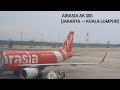 Flight Airasia AK 385 Jakarta Kuala Lumpur