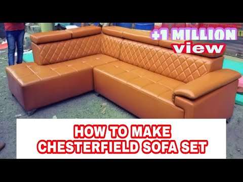 How to make sofa set corner chester design in back