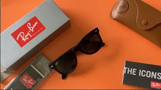 Ray-Ban Original Wayfarer Classic RB2140 901 G-15 Green Sunglasses Unboxing