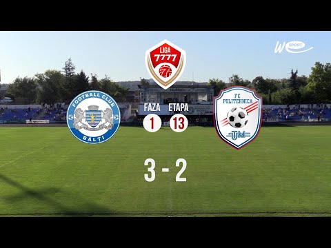 ⚽ REZUMAT LIGA 7777, FAZA 1 – ETAPA 13, CSF BĂLȚI – POLITEHNICA UTM 3-2