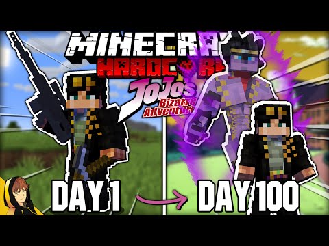 I Survived 100 Days in JoJo's Bizarre Adventure in Minecraft... Here's What Happened!