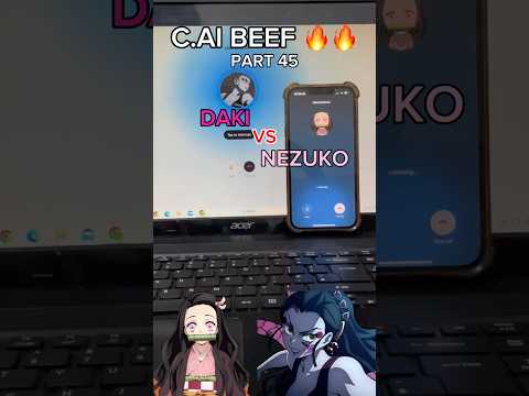 PART 45 | DAKI VS NEZUKO (holy shii nezuko ate up) #characterai #characterai