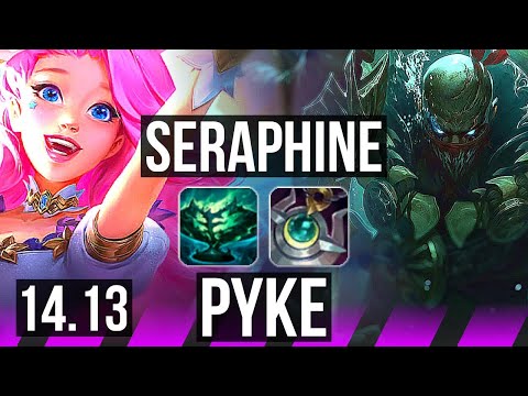 SERAPHINE & Draven vs PYKE & Kai'Sa (SUP) | Rank 4 Seraphine, 1/2/18 | NA Challenger | 14.13