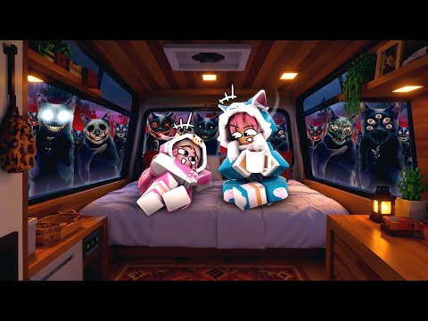 MOMON & ATUN BERTAHAN DARI ANOMALI CLAPPING CAT di DALAM MOBIL ROBLOX @BANGJBLOX 