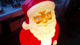 Santa Claus Blow Mold decoration Venture 1997