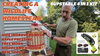 BUILDING A WILDLIFE HOMESTEAD - WOODLAND WORK - NEW TOOLS