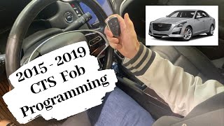 How To Program A Cadillac CTS Smart Key Remote Fob 2015 - 2019