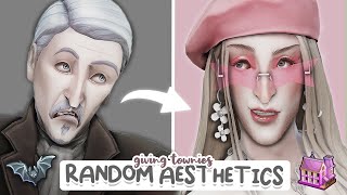 Styling Townies in RANDOM AESTHETICS | Sims 4 Create a Sim Challenge