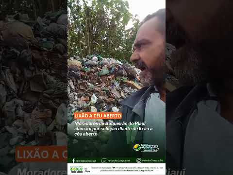 Moradores de Boqueirão do Piauí clamam por solução diante de lixão a céu aberto