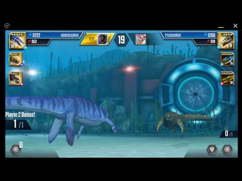 Jurassic World: The Game - Aquatic Player Duel Battle 195 - HENODUS Level 20 Debut!