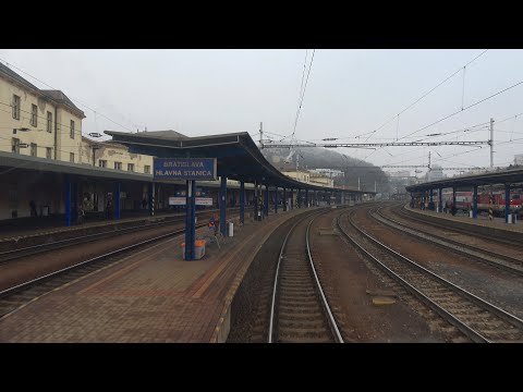 Cabview 4K 362 027-5 R 836 "Tekov" Banská Bystrica - Bratislava hlavná stanica + sound - 27.01.2020