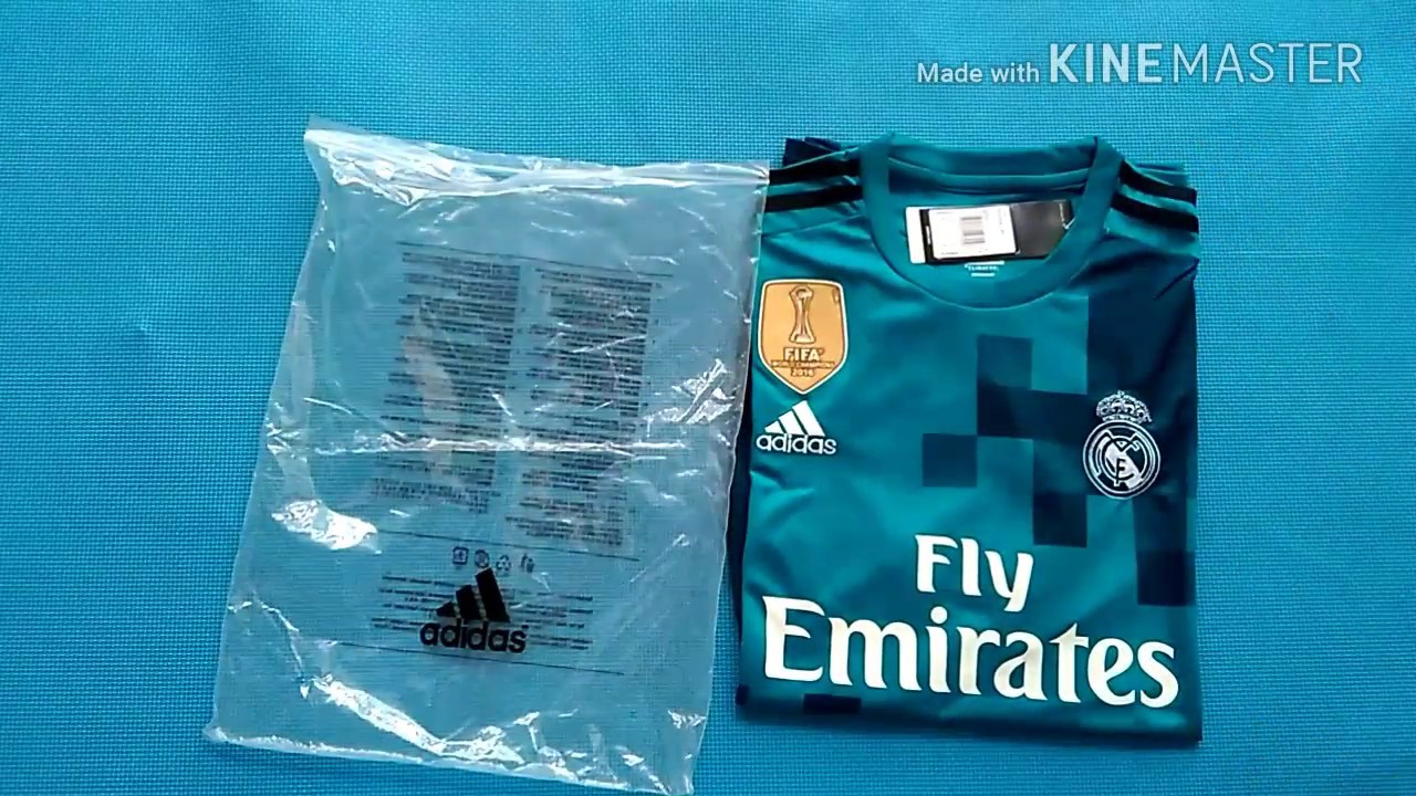 Watch video Real Madrid 3rd Adidas Jersey FANS New Season 17-18 Unboxing and Review | KineMaster Now Real Madrid 3rd Adidas Jersey FANS New Season 17-18 Unboxing and Review | KineMaster