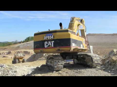 💪 High productivity - Caterpillar 385B loading Volvo A40F and Bell B45D  - Part 4