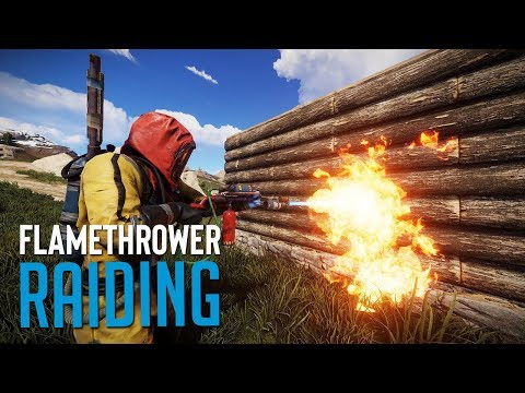 FLAME RAIDING EVERYONE! - Rust SOLO Survival