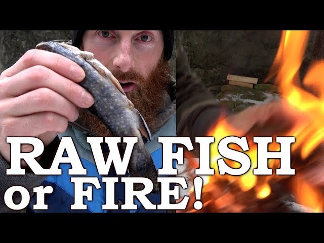 SURVIVAL CHALLENGE Raw FISH or FIRE!!! | HAND DRILL Friction Fire | Complete Step-by-Step Guide