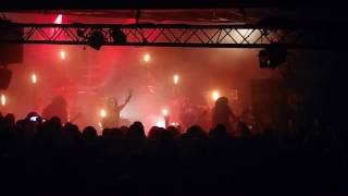 Watain, le 15 décembre 2016, le Trabendo, Intro+Devil&#39;s Blood+Black Salvation