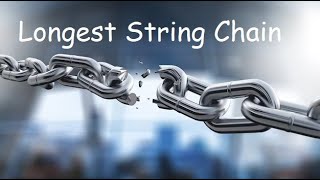 YouTube video 'Longest String Chain - LeetCode 1048 - Python'