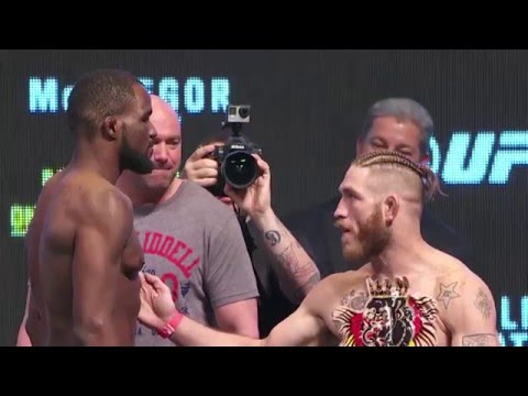 UFC 196: Conor McGregor Reacts to Tom Lawlor Weigh-in