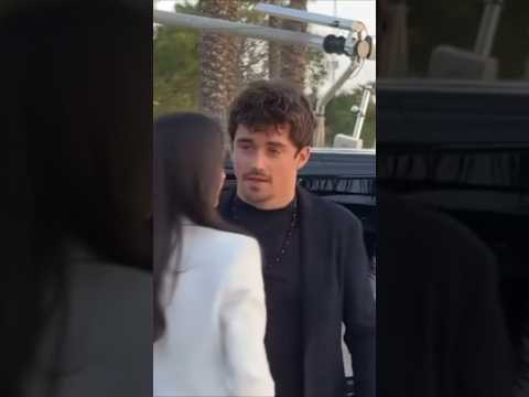 When Eye Contact Says It All: Charles Leclerc and Alexandra Saint-Mleux! 🤍