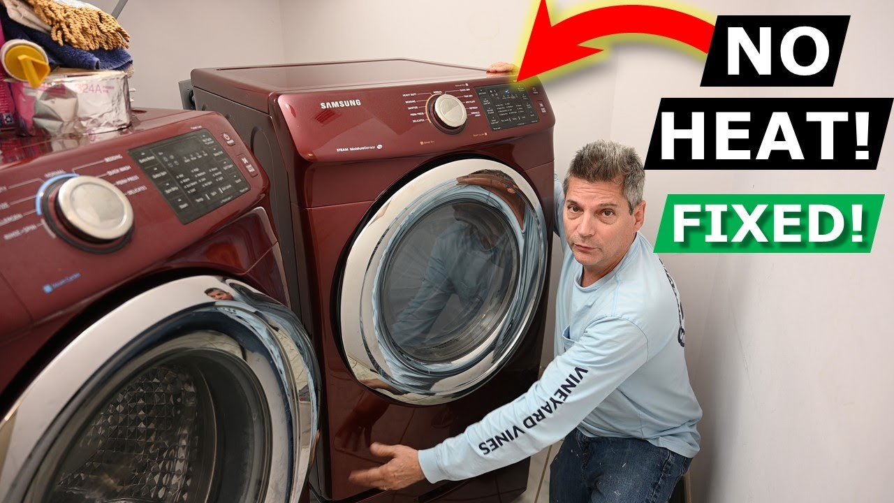 Dryer Won't Heat Up Or Dry Clothes - DIY How To Fix Heater In 2024