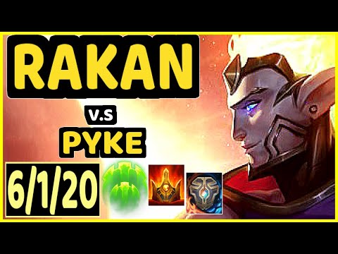 NORSKEREN (RAKAN) vs PYKE - 6/1/20 KDA BOTTOM SUPPORT CHALLENGER GAMEPLAY - EUW