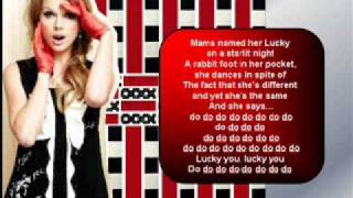 Taylor Swift - Lucky you (Lyrics on screen)
