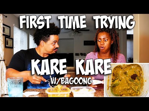 First Time Trying: KARE KARE with Bagoong and Garlic Rice!!