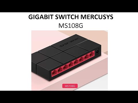 Šakotuvas TP-Link „Mercusys“ | Komutatorius | MS108G | Nevaldomas | Stalinis | Maitinimo šaltinio tipas: Išorinis video
